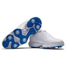 Footjoy Men's eComfort Spiked Golf Shoe White/Blue 57702 – Golf Stuff