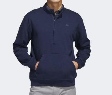 Adidas Men's Go-To 1/2 Zip Pullover Navy HR7952 Apparel Golf Stuff 