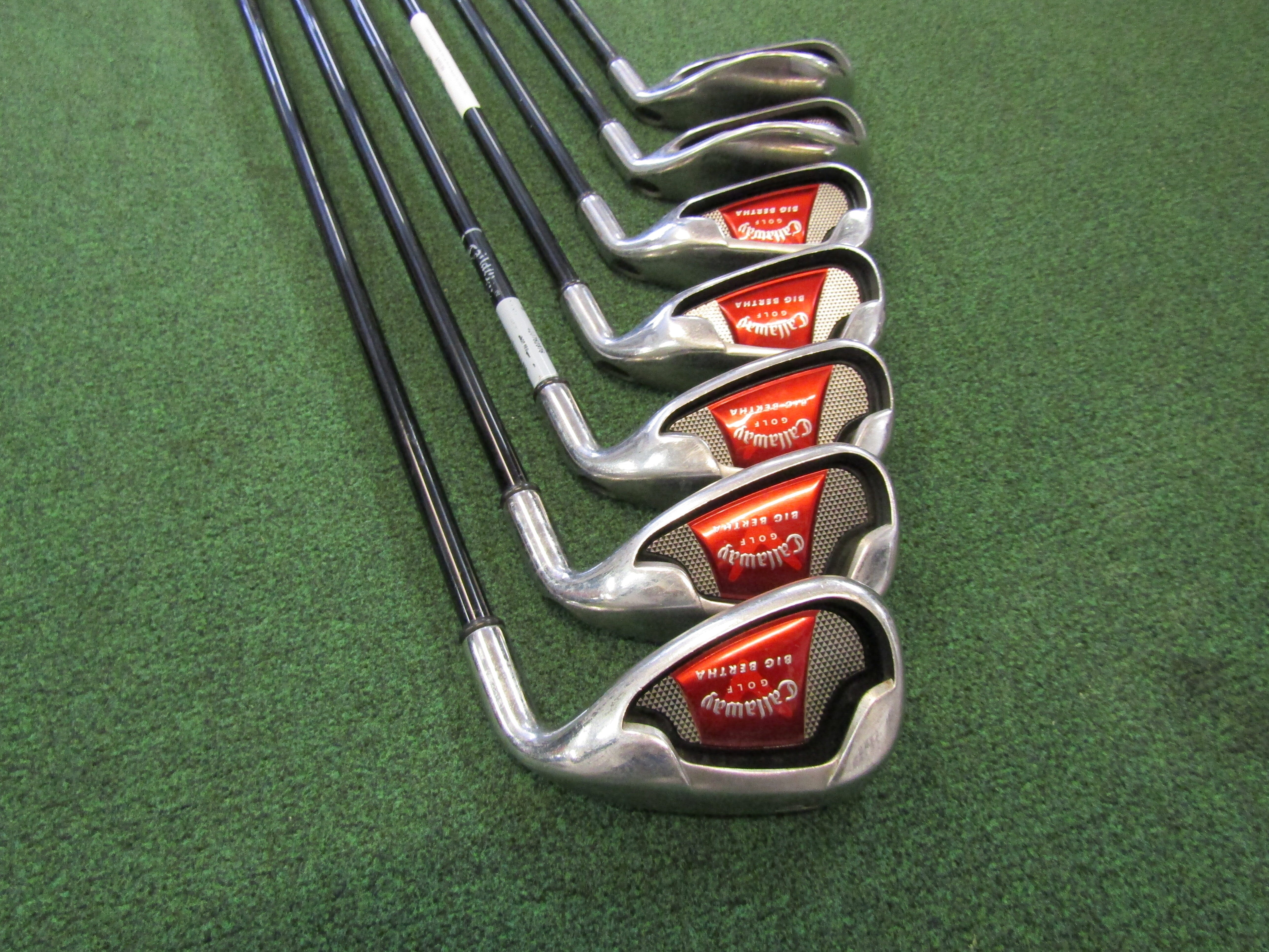 Callaway Big Bertha 2008 #4 - PW 7 pc. Iron Set Regular Flex Graphite Men's Right Pre-Owned Iron Sets Callaway 