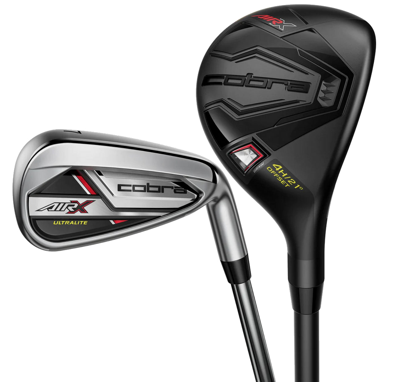 Cobra Golf Air-X 2 Combo Graphite Irons - 2023 Golf Stuff Left Graphite UltraLite 50 / Regular Flex 4H 5H 6-PW