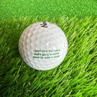 Customized Golf Ball TEST PRINT Golf Balls Golf Stuff 