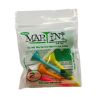 Martini Tees Midsize 2 3/4 Inches Pack of 5 pcs Golf Stuff - Save on New and Pre-Owned Golf Equipment Mixed Yellow/Teal/white/Orange/Pink 