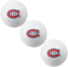 NHL Golf Balls Package of 3 pcs in Plastic Box Golf Balls NHL Montreal Canadiens 