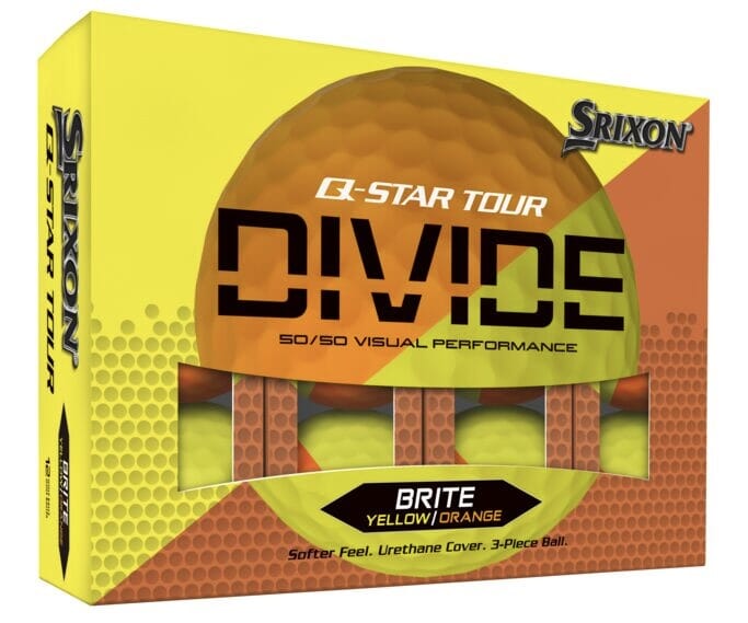 Srixon Q-Star Tour Divide '24 Brite Golf Balls Golf Stuff - Save on New and Pre-Owned Golf Equipment Box / 12 Yellow / Orange 