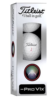 Titleist Pro V1x Left Dash Golf Balls Golf Balls Titleist Sleeve/3 White 