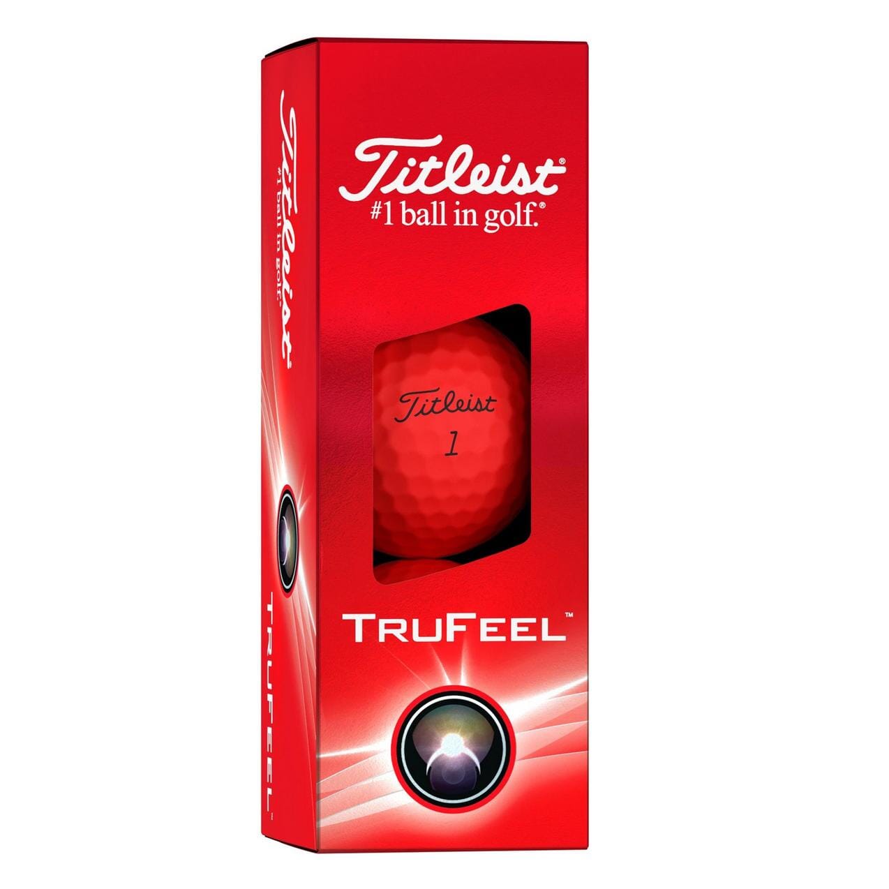 Titleist Trufeel 2024 Golf Balls Golf Balls Titleist Sleeve/3 Matte Red 