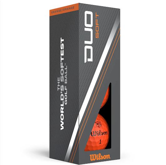 Wilson Duo Soft 2023 Golf Balls Golf Balls Wilson Sleeve/3 Matte Orange 