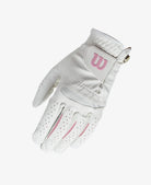 Wilson Feel Plus Synthetic Golf Glove Womens Women's Golf Glove Wilson Left (for right handed players) White Medium