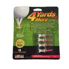 4 Yards More Golf Tee 1 3/4 Inch 4 pack Golf Tees TeeMate 