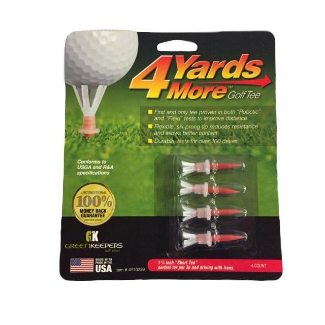 4 Yards More Golf Tee 1 3/4 Inch 4 pack Golf Tees TeeMate 