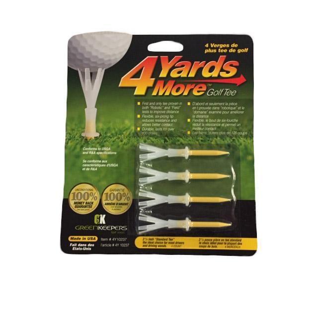 4 Yards More Golf Tee 2 3/4 Inch 4 pack Golf Tees TeeMate 