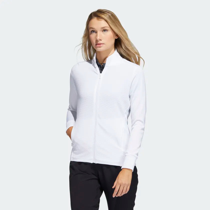 Adidas Textured Full Zip Jacket HA3400 Golf Stuff 