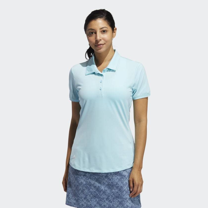 Adidas Ultimate365 Women's Solid Short Sleeve Polo Shirt GL6556 Golf Stuff 