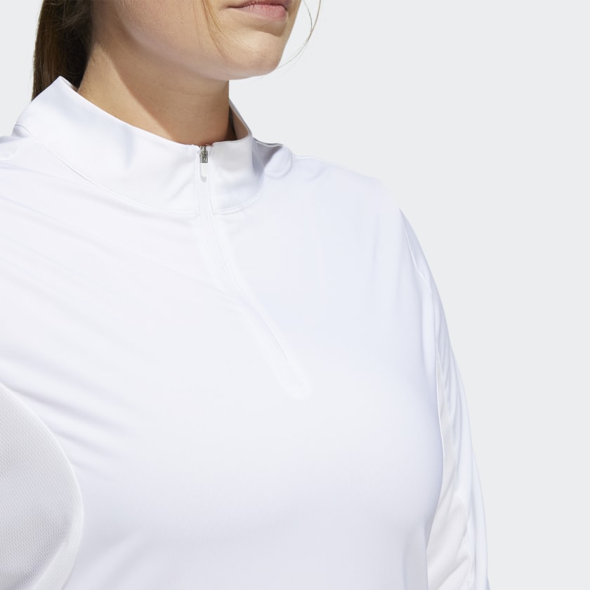 Adidas Ultimate365 Women's White Golf Shirt (Plus Size) HA3396 Golf Stuff 