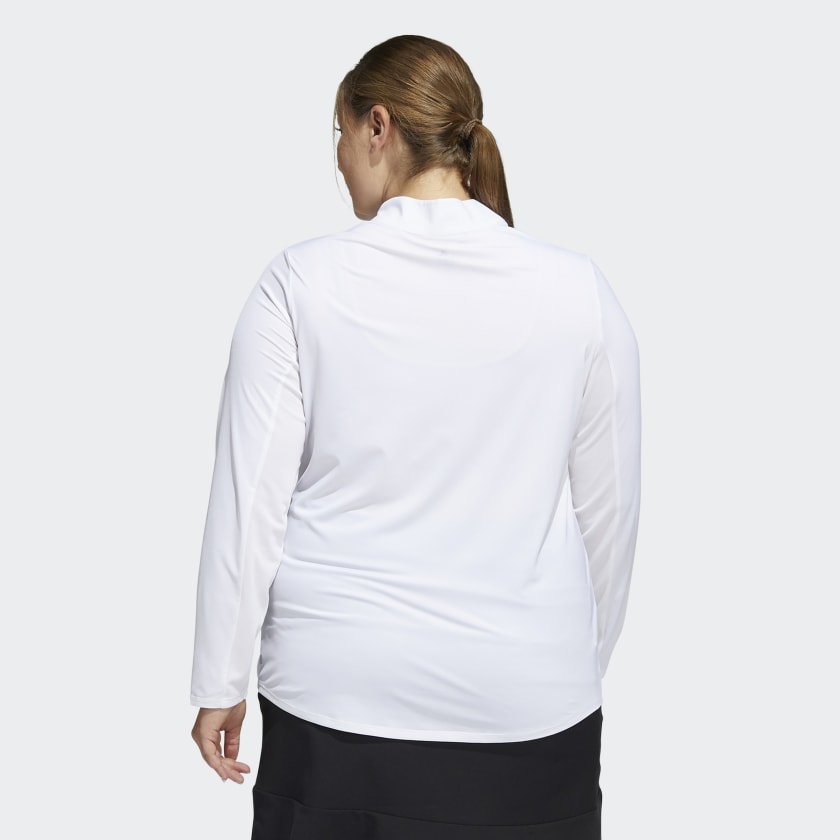 Adidas Ultimate365 Women's White Golf Shirt (Plus Size) HA3396 Golf Stuff 