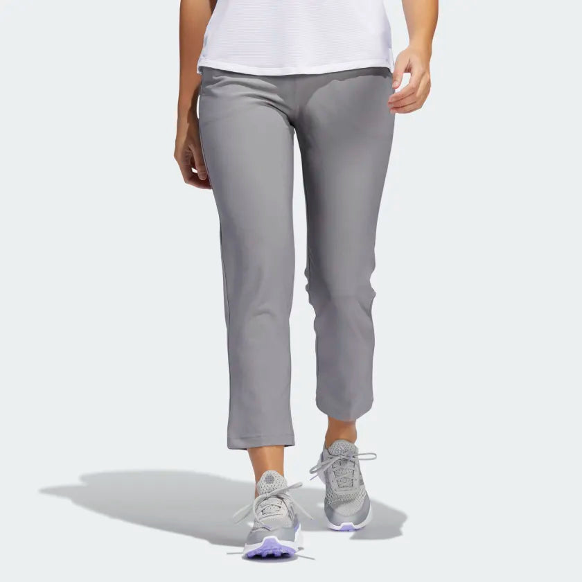 Adidas Women's U365 Pull On Ankle Pants Grey HF2988 Golf Stuff - Save on New and Pre-Owned Golf Equipment 