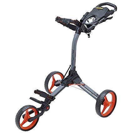 Bag Boy 3 Wheel Cart Compact 3 Golf Stuff - Save on New and Pre-Owned Golf Equipment Battleship Gray/Orange 