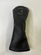 Classic All Black Fairway Wood #3 Headcover Golf Stuff 