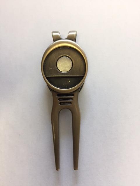 Divot Tool #3 with Belt Clip Golf Stuff - Save on New and Pre-Owned Golf Equipment Brass 