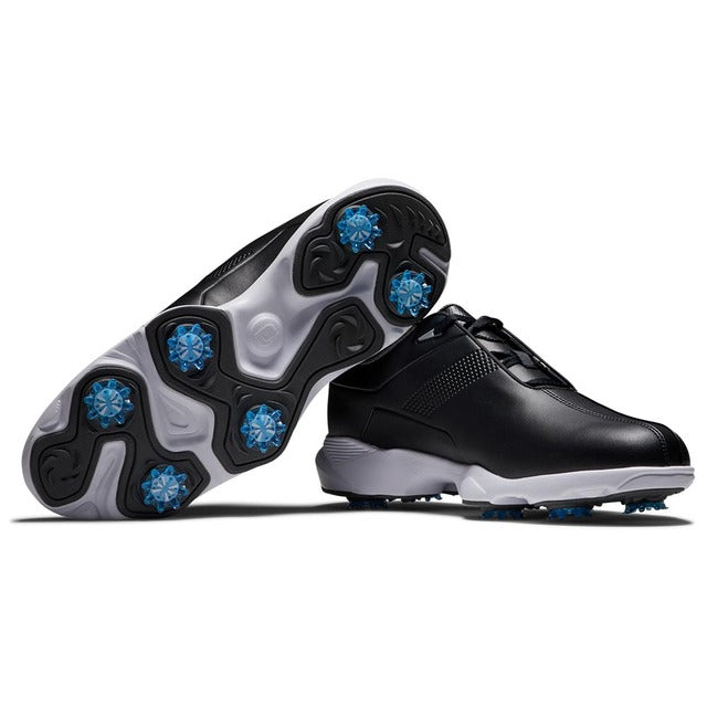 Footjoy Men's eComfort Spiked Golf Shoe Black/White/Blue 57700 Golf Stuff 