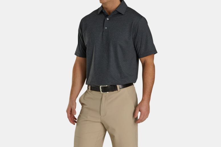 Footjoy Men's Houndstooth Polo 26089 Golf Stuff 