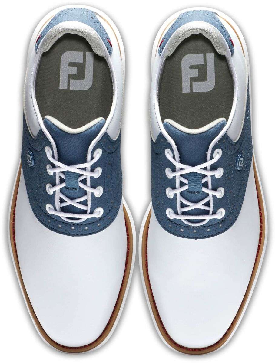 FootJoy Traditions Women's Golf Shoes White/Blue/White 97903 Golf Stuff 