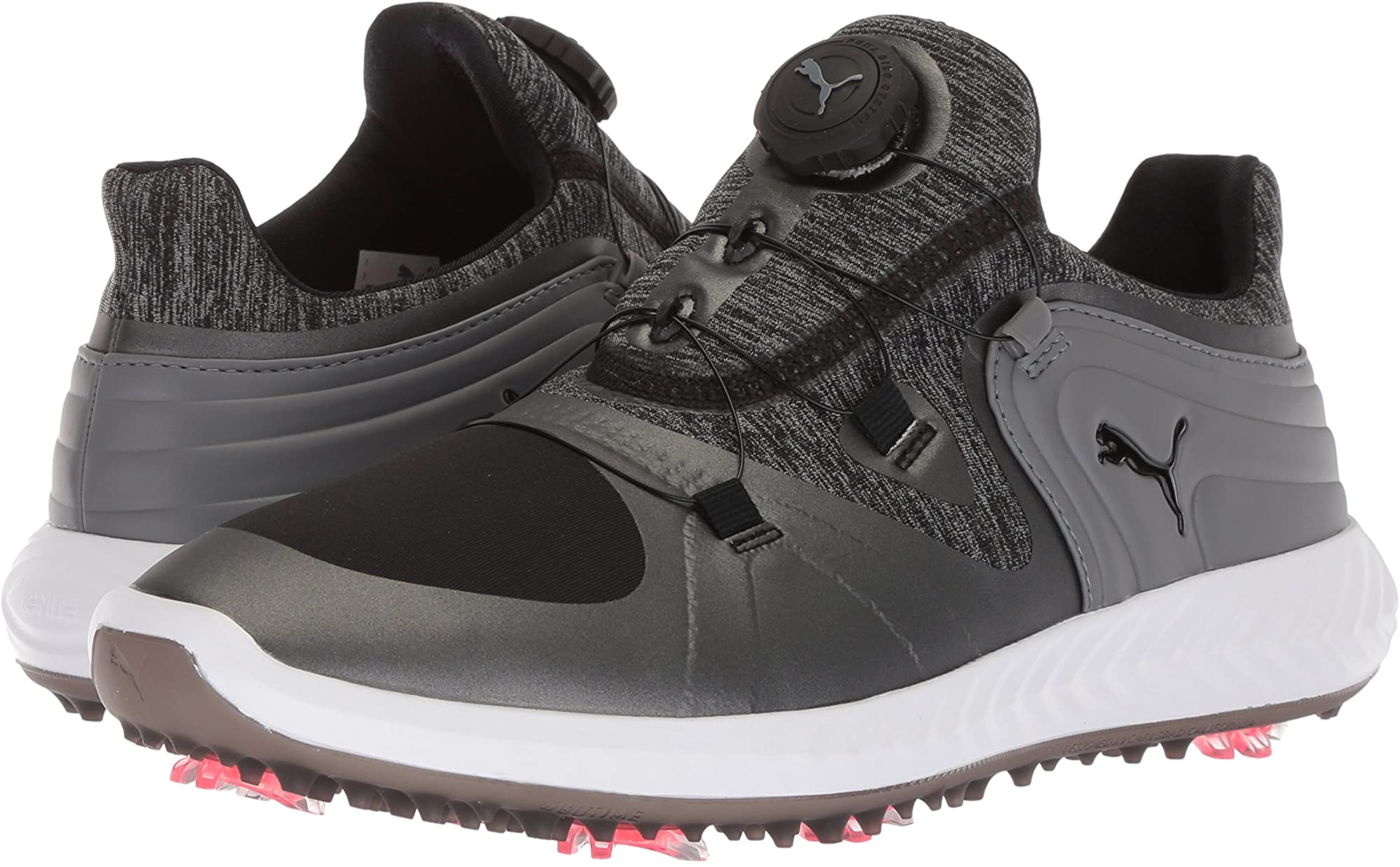 Puma Ignite Blaze Sport Disc Black/Grey Women's Golf Shoe 19058502 Golf Stuff 