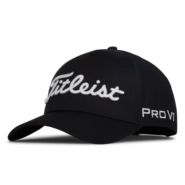 Titleist Tour Performance Hat Golf Stuff Black/White 