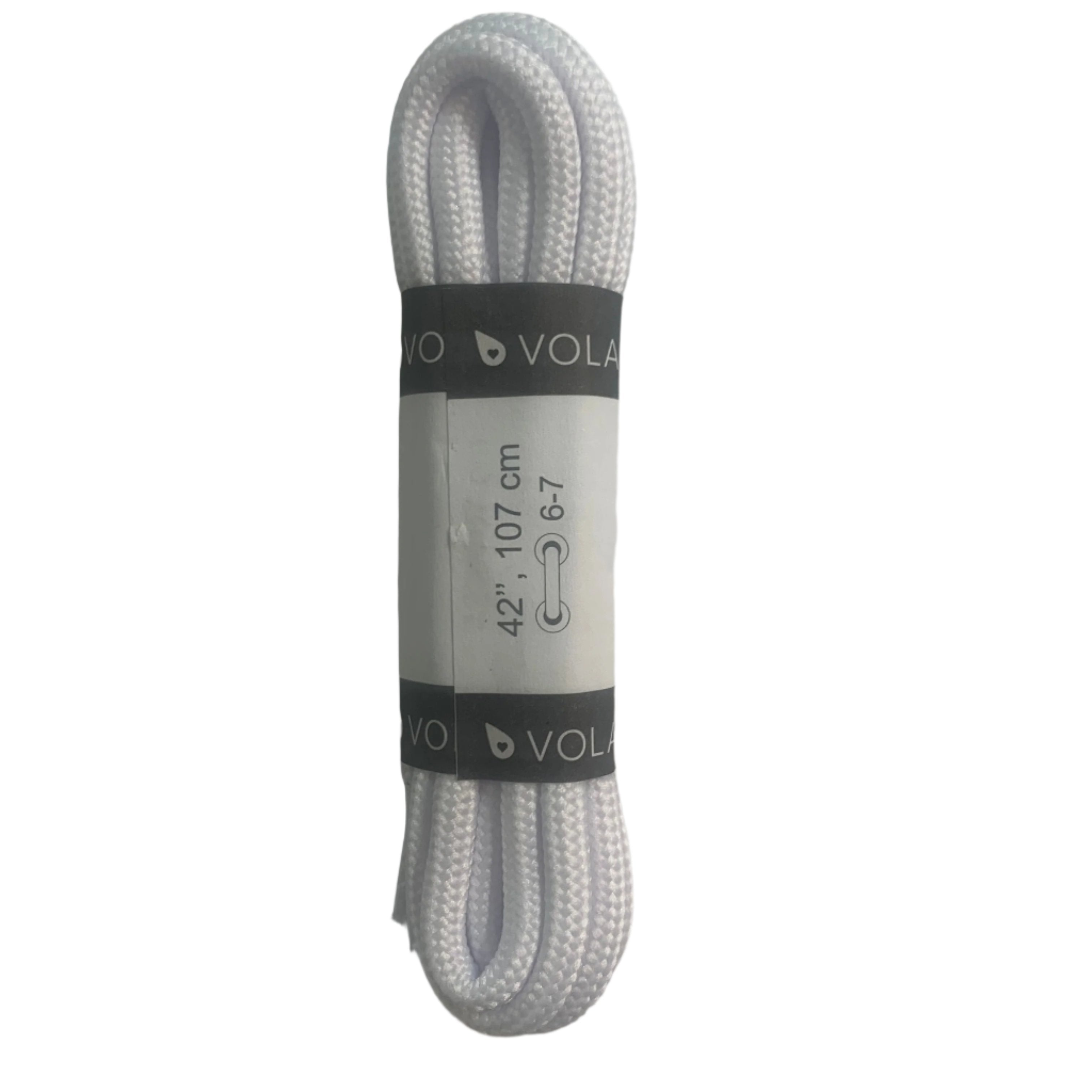 Volant James Laces Round Thick White Golf Shoes National Shoe 42" (107cm)/250218 