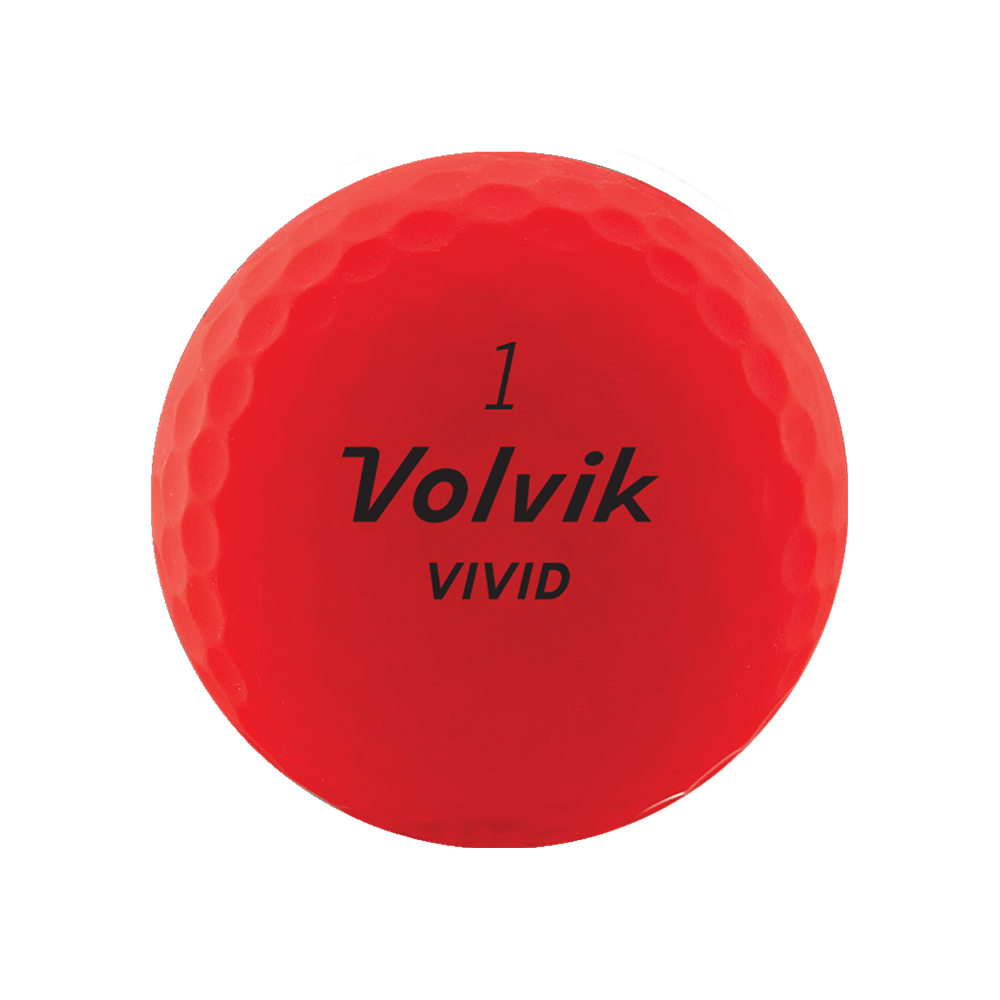 Volvik Vivid 2022 Golf Stuff Red Sleeve/3 