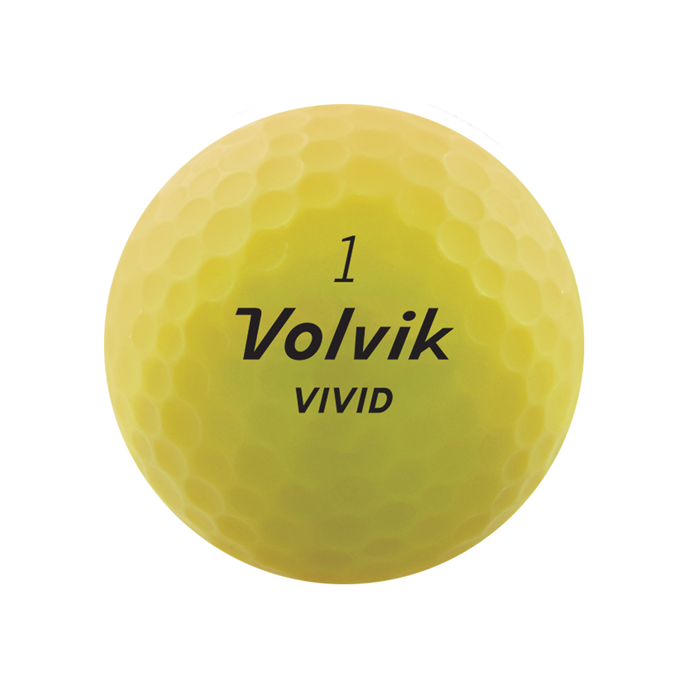 Volvik Vivid 2022 Golf Stuff Yellow Sleeve/3 